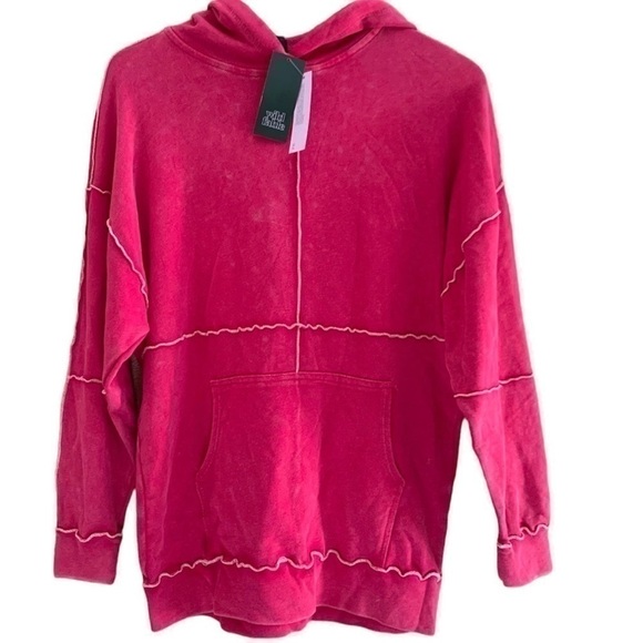 NWT 3pc Bundle WILD FABLE Hoodie Top Sweatshirt Pink Orange Green Junior XS NEW - Picture 13 of 16